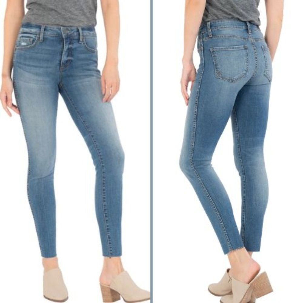 NWT KUT from the Kloth High Rise Donna Fab Ab Ankle Skinny Jeans | 14 Petite